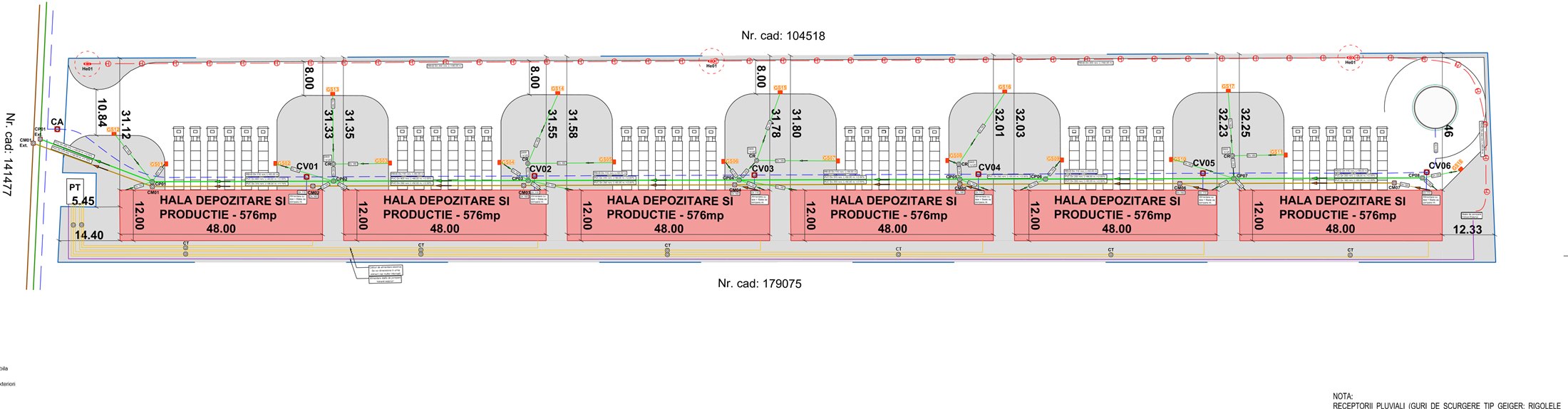 Rețele exterioare – 6 hale
